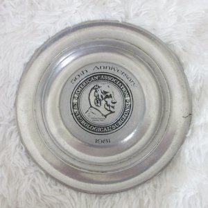 Country Ware Pewter Plate 50th Anniversary 1981 Neurological Surgeons Cushing